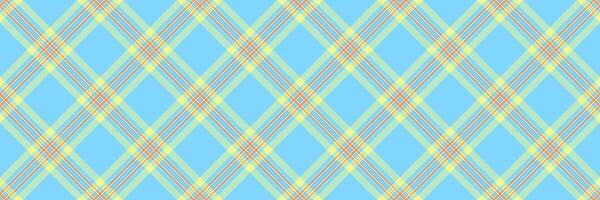 Delightful pastel plaid pattern in soft blue, yellow, and peach tones. Perfect for textile designs, website backgrounds, or stationery. Evokes feelings of springtime freshness and gentle optimism. vector