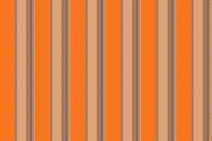 Japan textile fabric background, package seamless pattern. Purity texture lines vertical stripe in orange and bright colors. vector