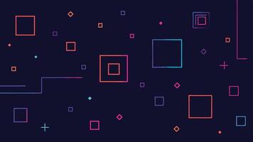 Neon Glow Shapes on a Dark Background a Futuristic and Modern Design vector