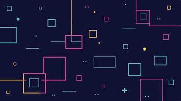 Neon Glow Shapes on a Dark Background Futuristic and Modern Design vector