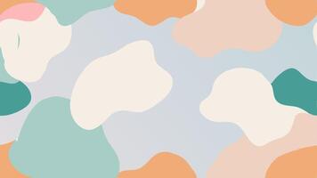 Dreamy Pastel Colored Pattern with Blended and Creative Design for Digital Background vector