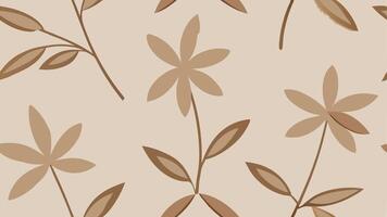 Minimalist Botanical Pattern with Simple Art Design for Modern Decor and Nature Inspired Aesthetic vector