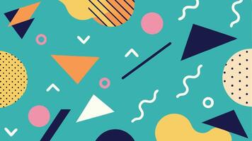 Trendy Memphis Inspired Pattern with Creative Aesthetic Design vector