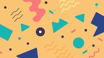 Trendy Memphis Inspired Pattern with Creative Design vector