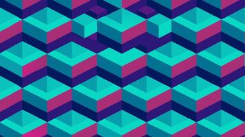Isometric Cubes Seamless Pattern with a Modern Design vector