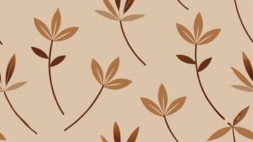 Minimalist Botanical Pattern with Simple Line Art Design for Modern Inspired Aesthetic vector