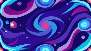 Modern Abstract Pattern by Cosmic Waves in Style vector