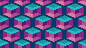 Stylish Repeating Cubes Pattern with a Contemporary vector