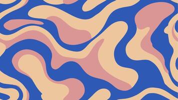 Seamless Abstract Pattern with Fluid Wavy Shapes for Modern Backgrounds and Design Projects vector