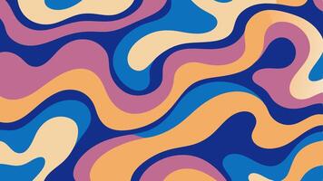 Seamless Abstract Pattern with Fluid Wavy Shapes for Modern Backgrounds Design Projects vector