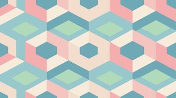 Seamless Interlocking Pattern Design in Modern Abstract Style vector