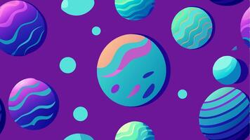 Surreal Pattern with Floating 3D Spheres and Abstract for Modern Design vector