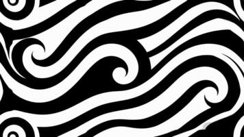 Wave Inspired Geometric Pattern with Curvy Line Modern Abstract Design vector