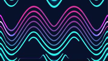 Futuristic Waveform Pattern with Neon Colored Design Creating an Dynamic Visual Experience vector