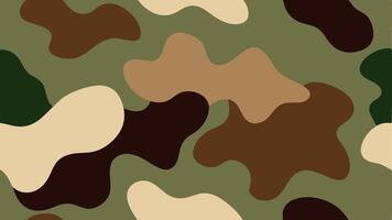 Seamless Camouflage Pattern Design Modern Military Style vector