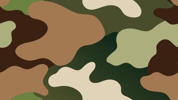 Seamless Camouflage Pattern Design in Military Style vector