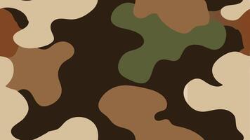 Seamless Camouflage Pattern Design Modern Military vector