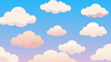 Cloud Inspired Seamless Pattern Design for Modern Interior vector