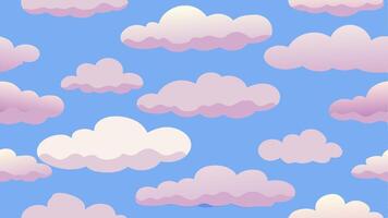 Cloud Inspired Seamless Pattern Design for Modern Interior and Applications vector