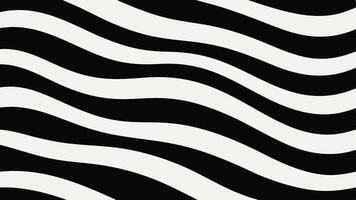 Monochrome Wavy Line Pattern in a Minimal Modern Abstract Design vector