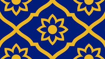 Moroccan Style Tile Pattern with Seamless Repeating Design vector