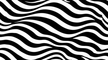 Monochrome Wavy Line Pattern in a Minimal Abstract Design vector