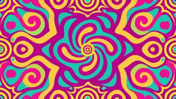 Seamless Pattern Design with Abstract Geometric Shapes in Vibrant Colors vector