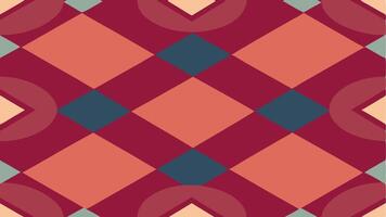Seamless Pattern Design with Abstract Geometric Shapes in Vibrant Color for Modern Decor vector