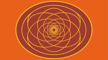 Minimalist Line Art Pattern with Concentric Shapes in a Modern Abstract vector