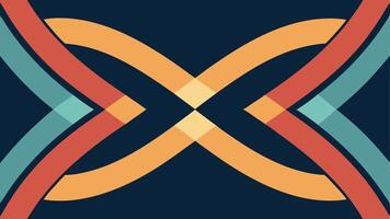 Modern Minimalistic Pattern with Curved Abstract Design for Backgrounds vector