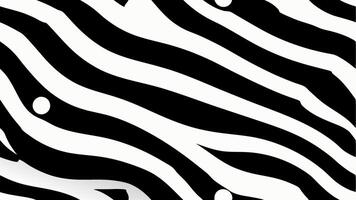 Seamless Zebra Pattern Design with Stylish Black and White Stripes Illustration vector