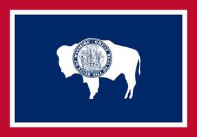 Flag of Wyoming vector