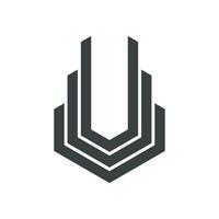 Abstract Shield Line Logo Template Illustration Design. EPS 10. vector