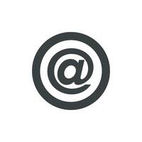 At Email Sign Circle Logo Template Illustration Design. EPS 10. vector