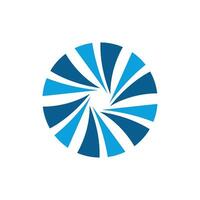 Abstract Circle with Swoosh Inside Logo Template Illustration Design. EPS 10. vector