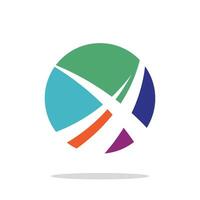 Abstract Circle with Swoosh Logo Template Illustration Design. EPS 10. vector
