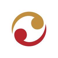 Abstract Circle Curl Ornament Logo Template Illustration Design. EPS 10. vector