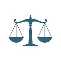 Grey Scale of Justice Logo Template Illustration Design. EPS 10. vector