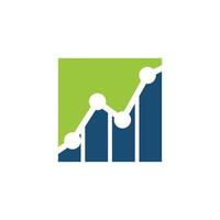 Square Chart Statistic Icon Logo Template Illustration Design. EPS 10. vector