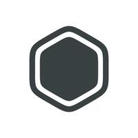 Shield Hexagon Shape Logo Template Illustration Design. EPS 10. vector