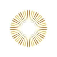 Gold Flower Sunlight Abstract Logo Template Illustration Design. EPS 10. vector