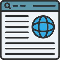 Web page icon illustration vector