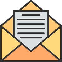Email envelope icon vector