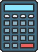A calculator icon on a white background vector