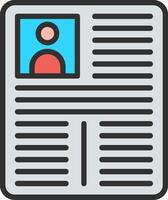 A newspaper with a person's face on it vector