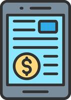 Mobile app icon vector