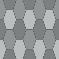 A gray and white hexagon tile pattern vector
