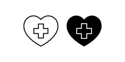 Health icon set .Symbol isolated white background. illustration. color editable. vector