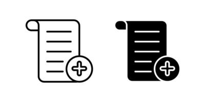 new document icon set .Symbol isolated white background. illustration. color editable. vector