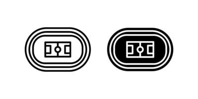 running Icon set .Symbol isolated white background. illustration. color editable. vector